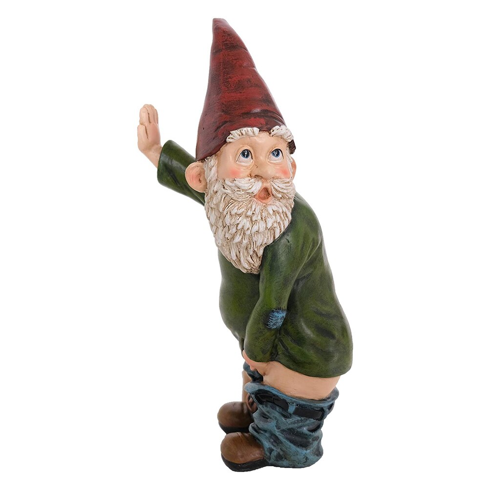 Figuras graciosas de resina para jardín, estatua de decoración de jardín travieso, adornos de césped para interior/exterior: 03