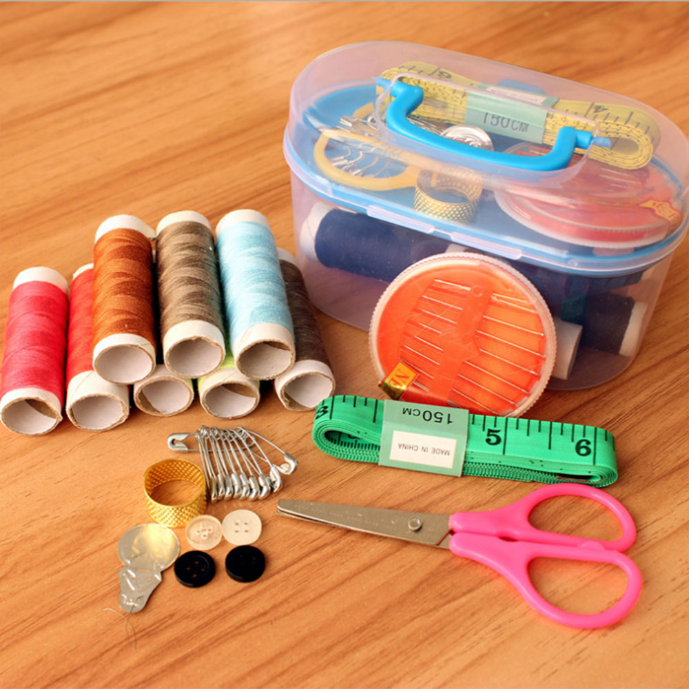 Household sewing box cloth sewing needle set sewing bag multifunctional portable finishing box