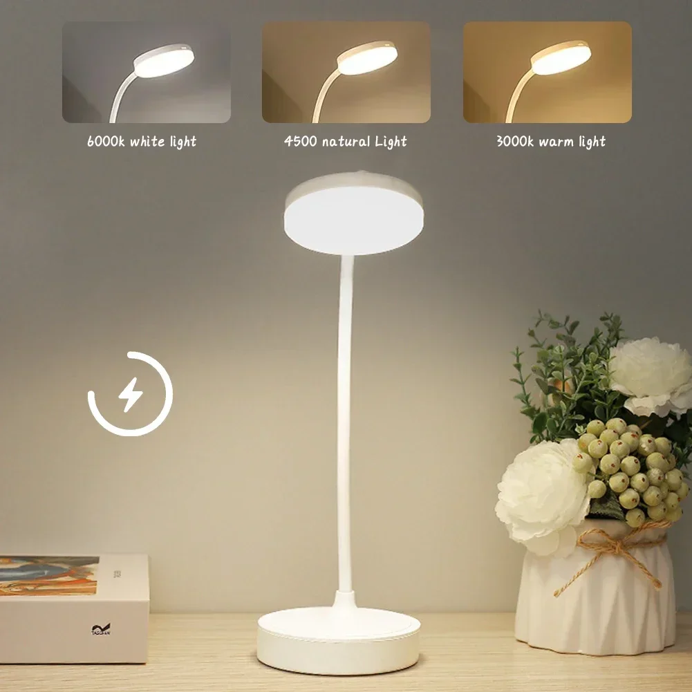Draagbare Mini Led Dimbare Bureaulamp Usb Plug Batterij Aangedreven Slaapkamer Beddengoed Lamp Bureau Leeslamp Oogbescherming Warm Licht