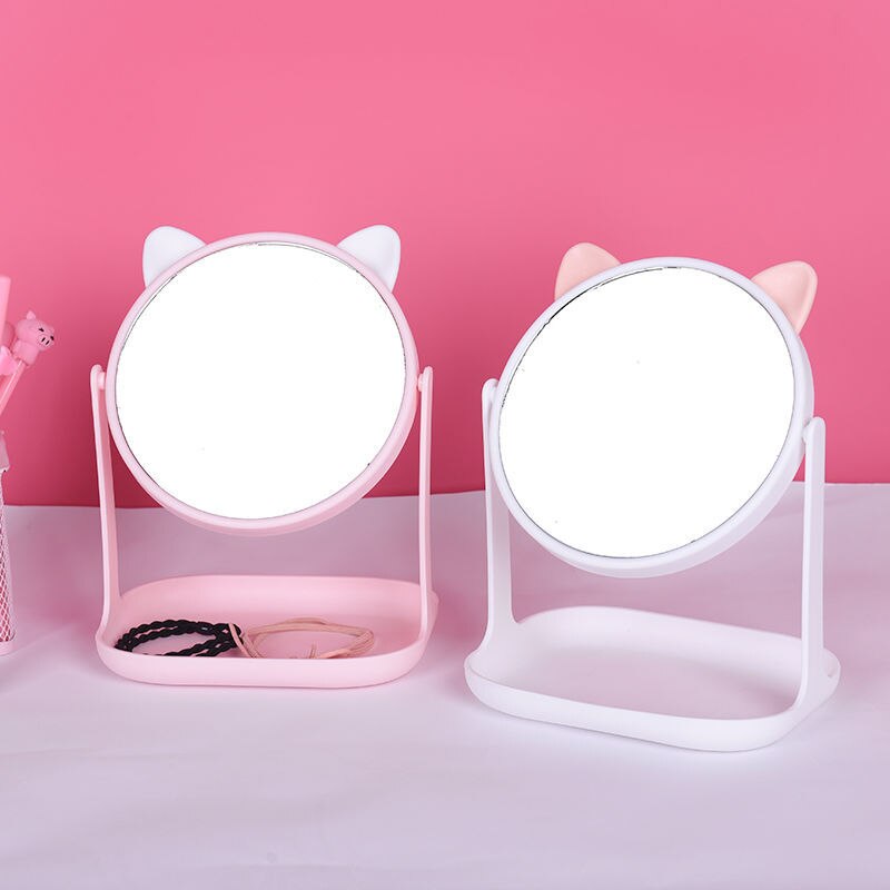 nordisch schöNe Multifunktions machen-hoch Spiegel Schreibtisch Drehbare gotisch Schönheit Selfie Spiegel Rose Runde Oval Herz Schönheit Machen Spiegel