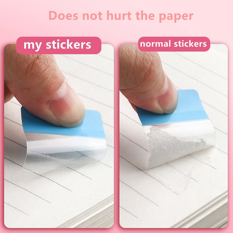 Huisdier Plastic Index Sticker Categorie Etiketten Leuke Sticky Notes School Student Bladwijzer Papier Zelfklevende Instructie Sticker