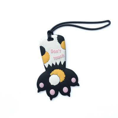 Animal Cartoon Silicagel Bagagelabel Bagage Boarding Tags Leuke Koffer ID Adres Holder Label Reizen Accessoires: White