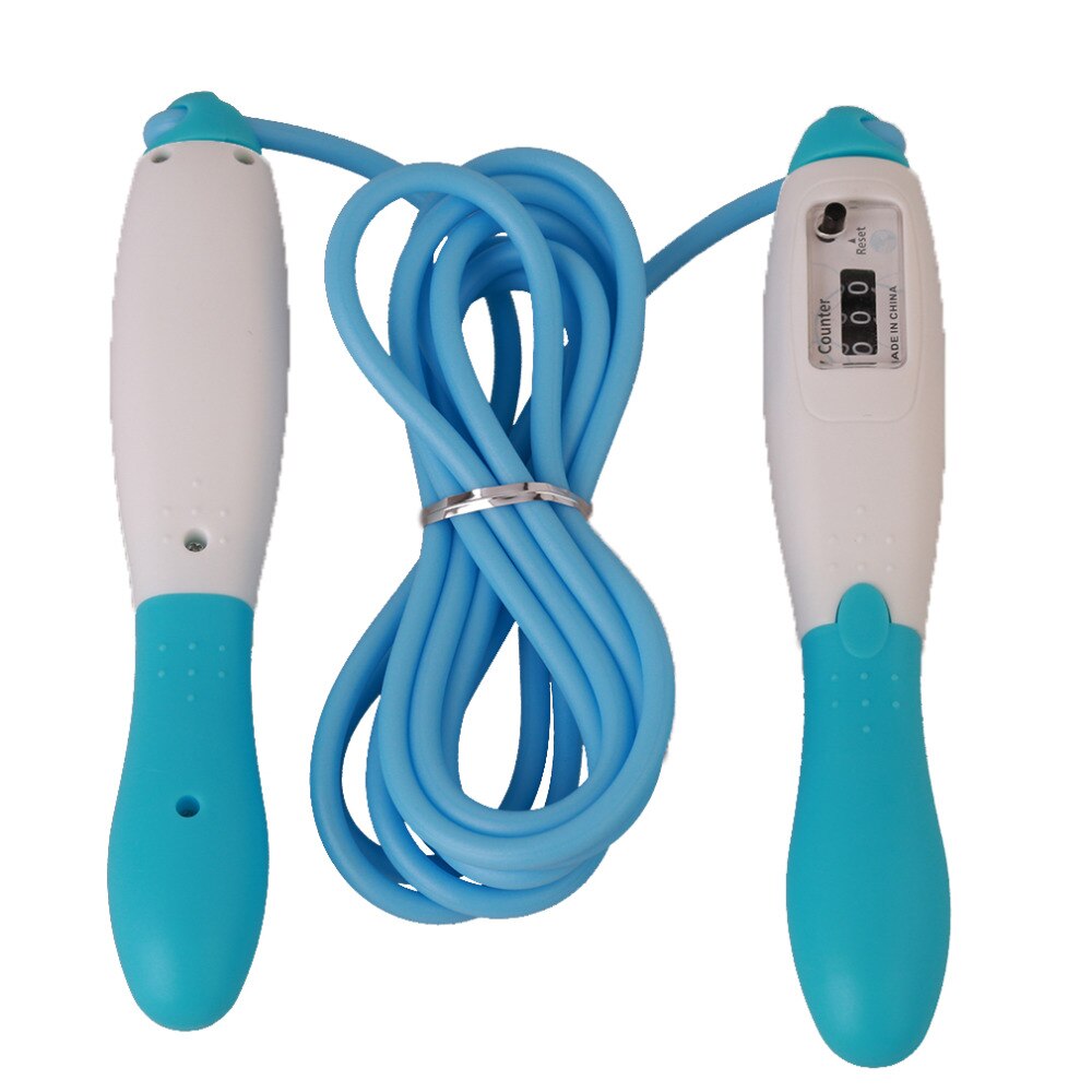 Springseile Mit Zähler 1PC Fitness Ausrügestochen Einstellbare Geschwindigkeit Zählen springen Überspringen Seil Sport Fitness Zubehör