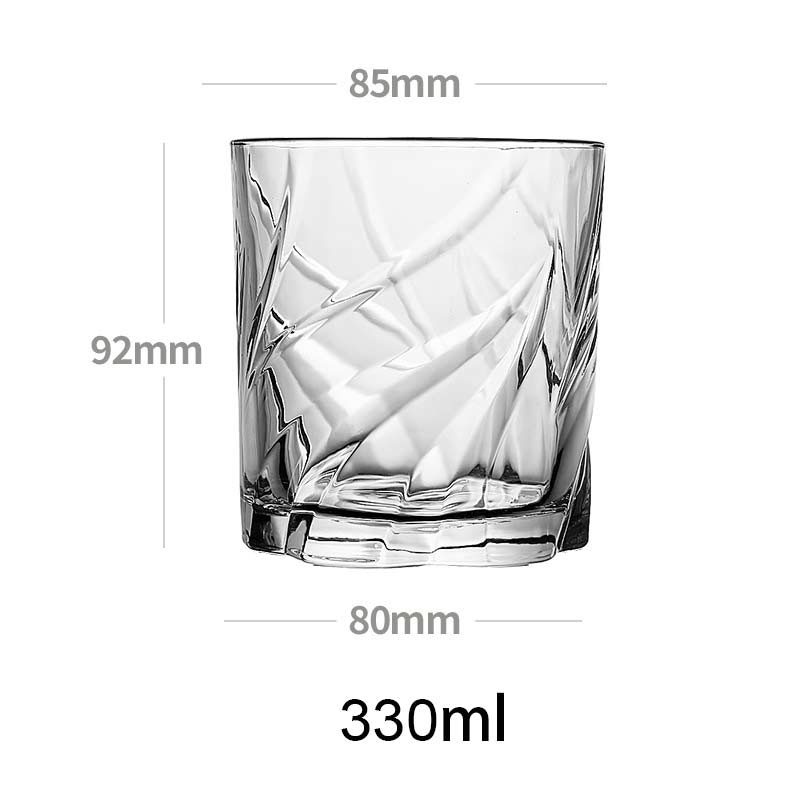 340ml blyfri krystal whiskyglas gennemsigtig hjem bar øl vinglas bryllupsfest brandy vodka kop drinkware copos de vidr: Qianzhuo