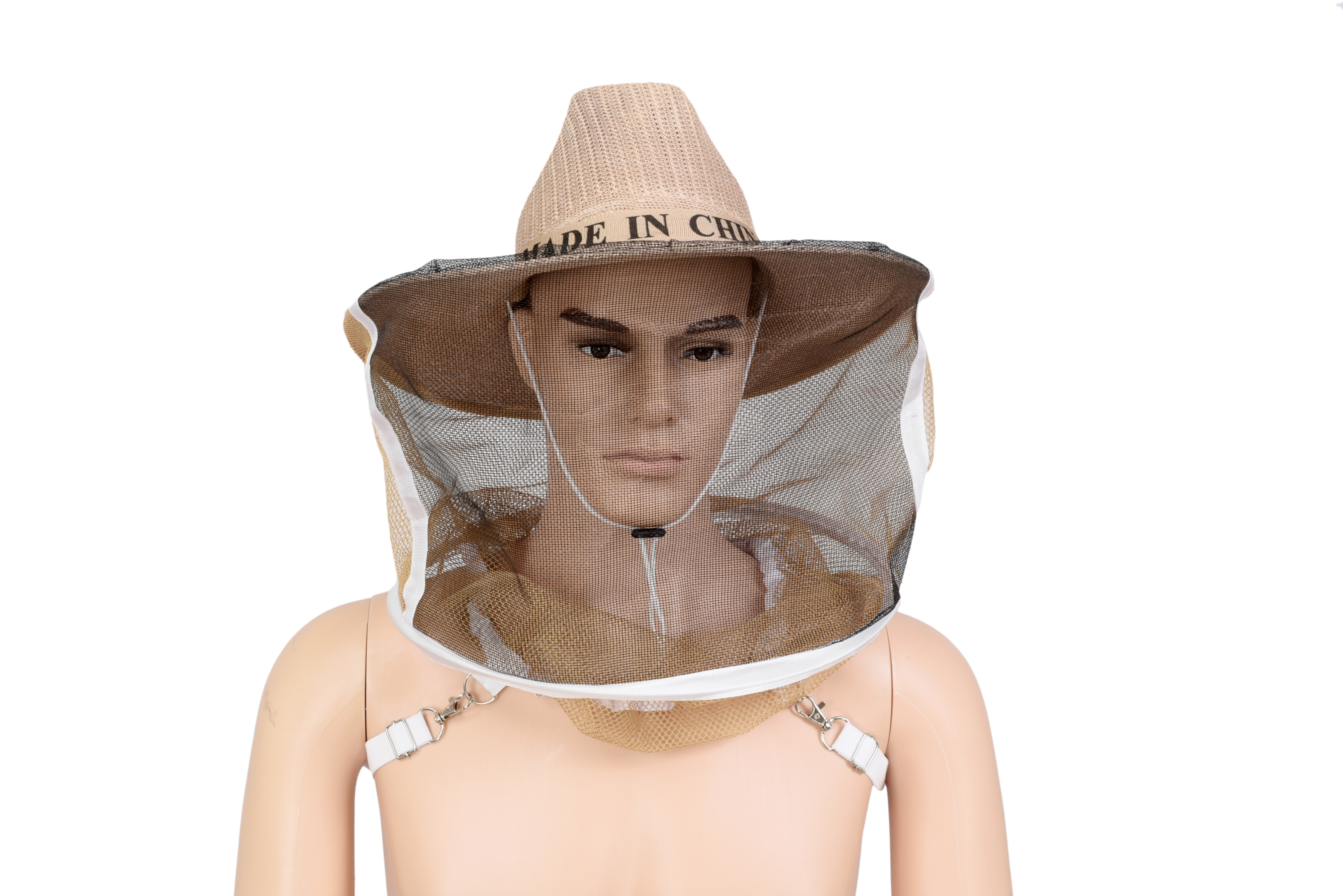 1 stykke biavl hat hat cowboy stil tilsløret beskyttelse til biavlere anti bi bi solskærm biavl