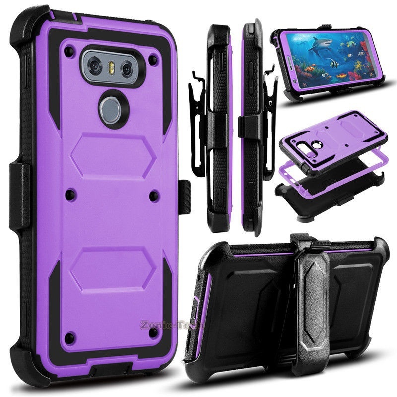 YUMQUA lg 6 Abdeckung Fällen Für lg G6 H872 VS988 Handy Zurück Fall Abdeckung Heavy Duty Rüstung mit Rotierenden gürtel Clip Holster