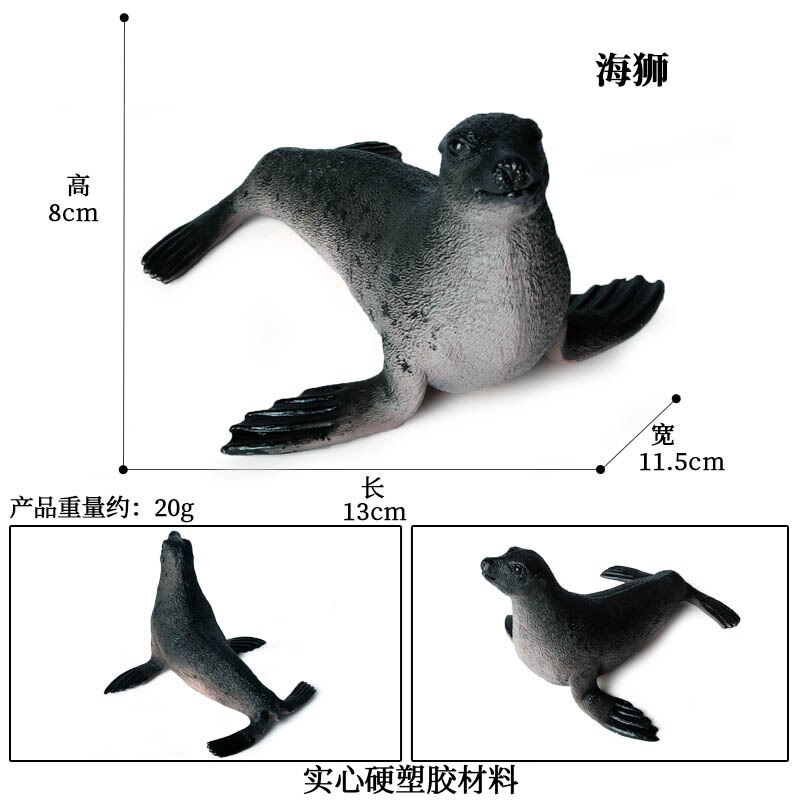 Simulatie Oceaan Dier Seal Zeeleeuw Walrus Model Action Figure Beeldjes Collectie Cognitie Educatief Childrens Toys: Sea lions