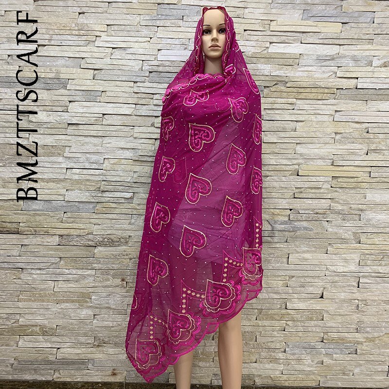 Afrikaanse dames chiffon sjaal, grote chiffon moslim sjaal voor omslagdoeken  bm966