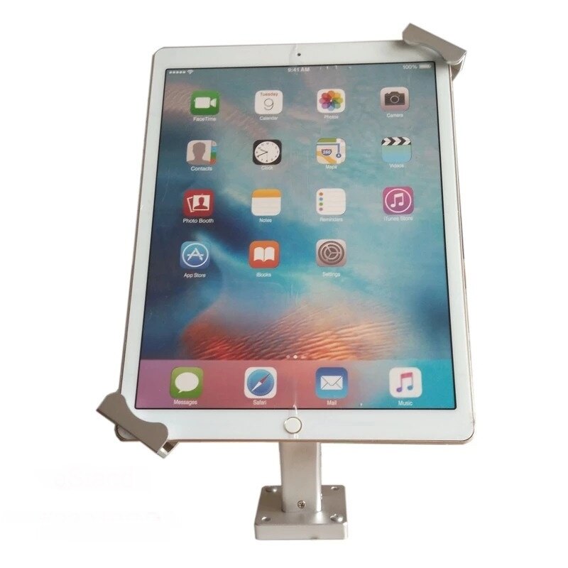 Universal tablet wall mounting holder anti-theft desktop mount bracket lock holder display stand for 9.7-12.9 iPad Samsung ASUS