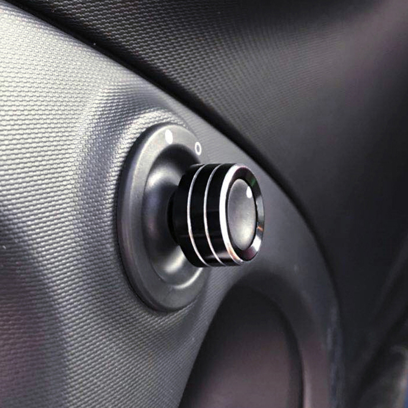 Auto Achteruitkijkspiegel Richter Button Trim Ring Sticker Interieur Shell Cover Voor 453 Smart Fortwo Forfour Accessoires