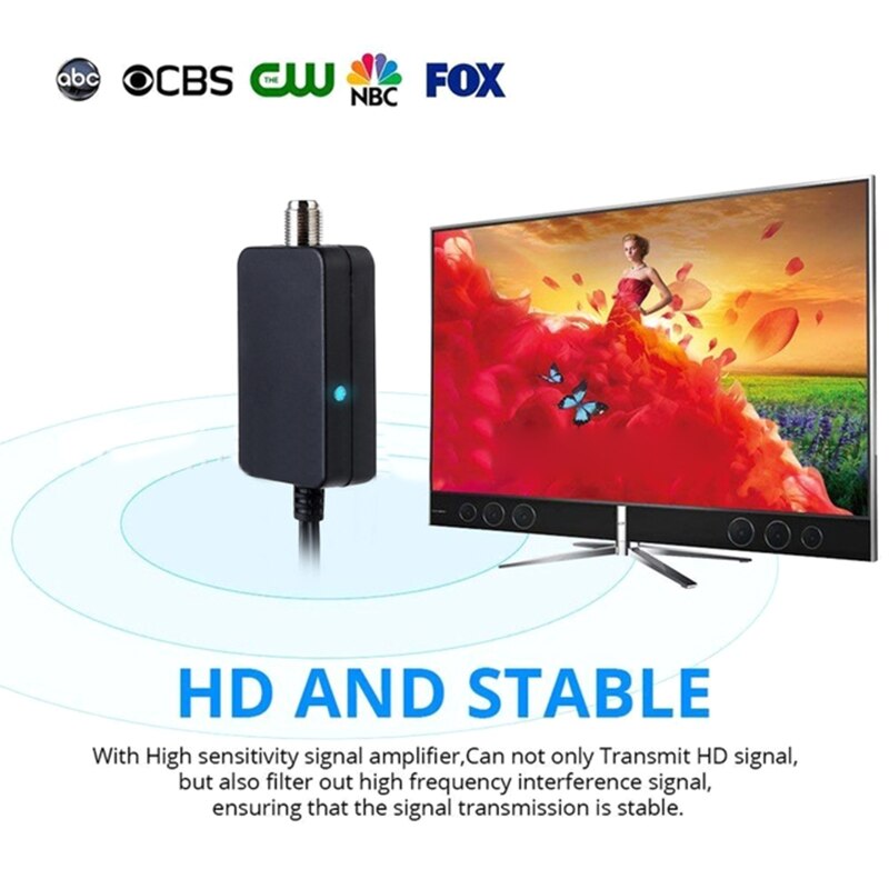 Television Indoor Smart HDTV TV Antenna Amplifier 25dB LNA