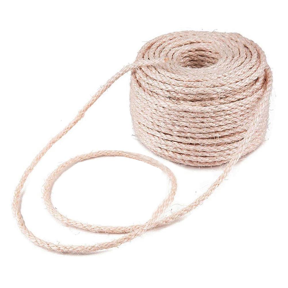 Sisaliköysi kissan raapimispylvääseen kissanpuu luonnollinen sisalköysi 6mm tarviketta kotikäyttöön.