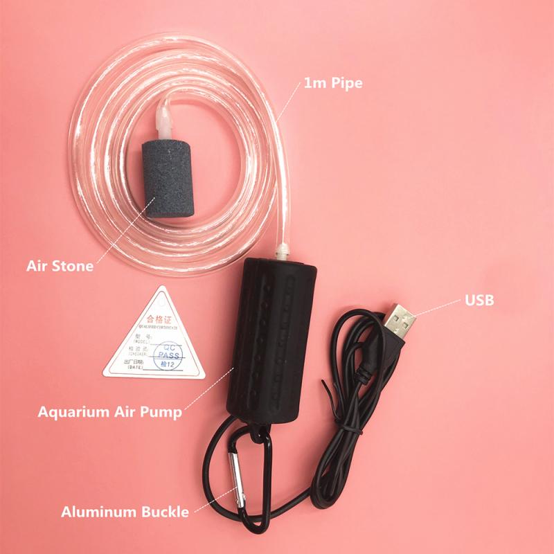 5V Zuurstof Pomp Aquarium Aquarium Mute Usb Aërobe Pomp Mini Zuurstof Pomp Air Stijgen Luchtpomp Voor Fish accessoires Met Usb