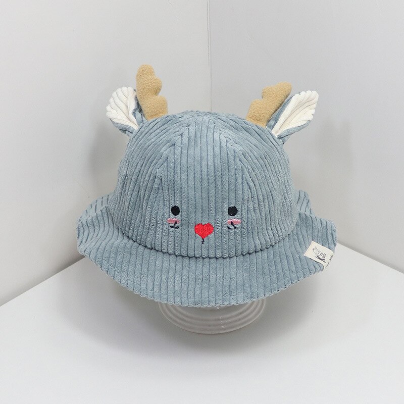 Peuter wintermuts cartoon hert baby mutsen herfst baby jongen muts kinderen meisje emmer pet baby peuter mutsen kinderen kerst: Een -2