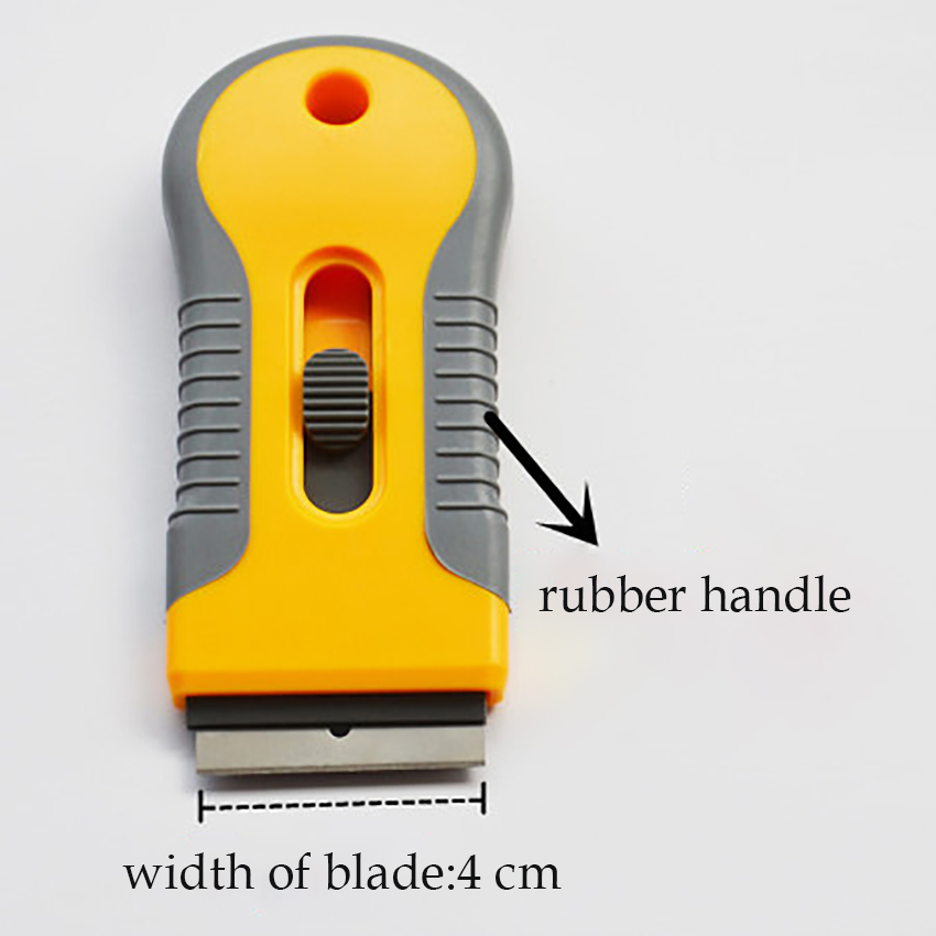 Retractable Stainless Steel Scraper Mini Razor Scraper Window Scraper For Scraping Labels And Decals From Glass, Windshields