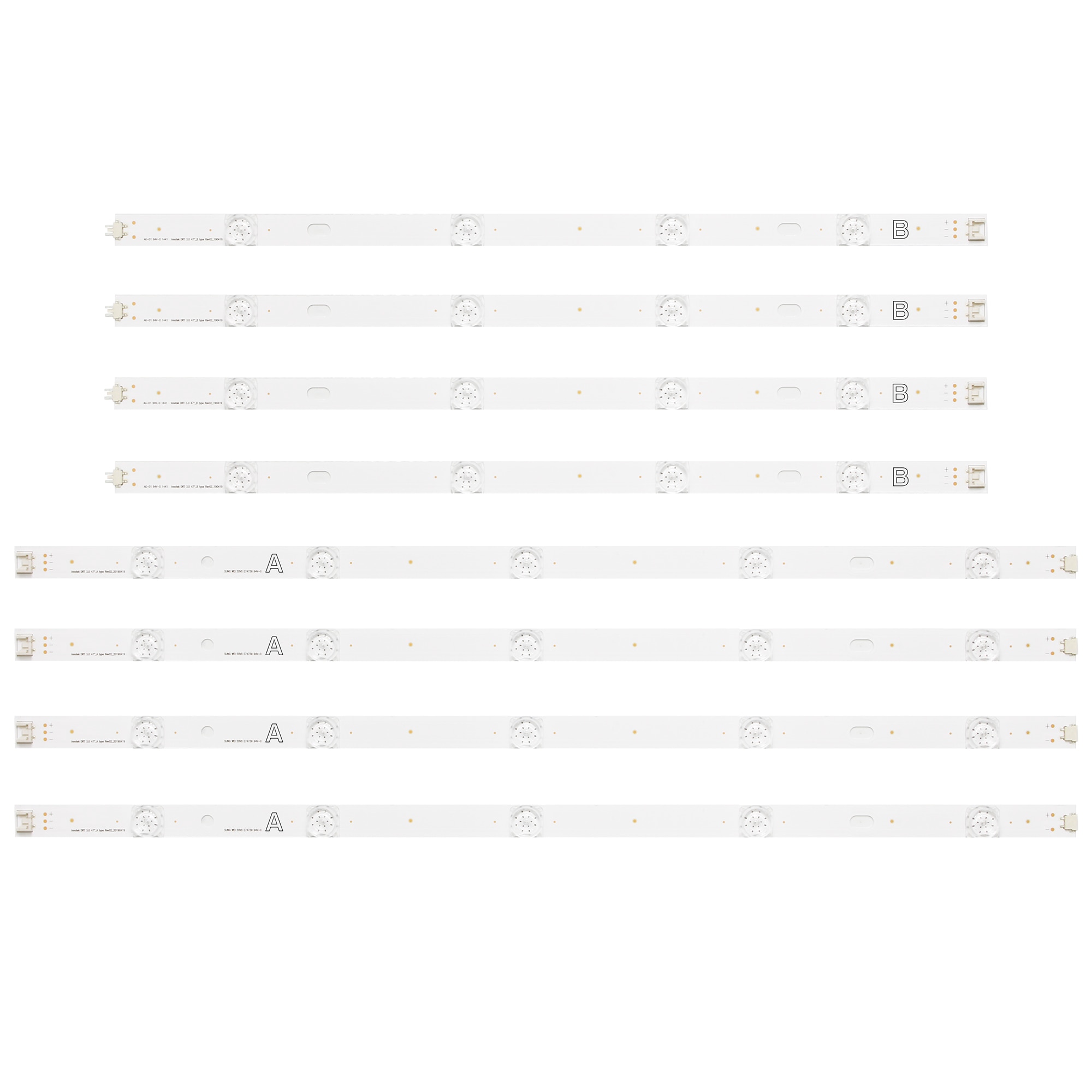 8 Pcs/set LED Backlight Strip For LG 47LB650 47LB630 innotek DRT 3.0 47" A B-Type 6916L-1961A 6916L-1962A