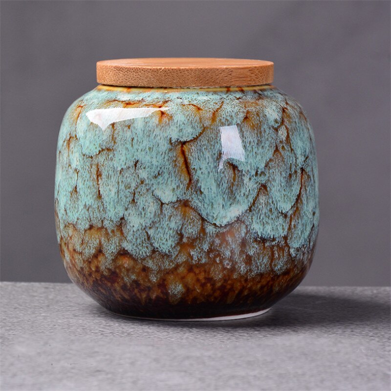 Ceramiczne przyprawy kuchenne pudełko retro rozszczepienie kolor pojemniki robić herbaty pojemniki na żywność podróż butelka robić przechowywania kawy porcelanowy słoik na przyprawy