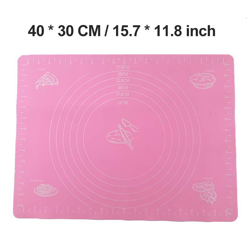 Siliconen Bakken Mat Vel Deeg Rollende Gebak Kneden Mat Schaal Pad Koken Oven Liner Pad Gebruiksvoorwerpen Bakvormen Bakken Tools: D
