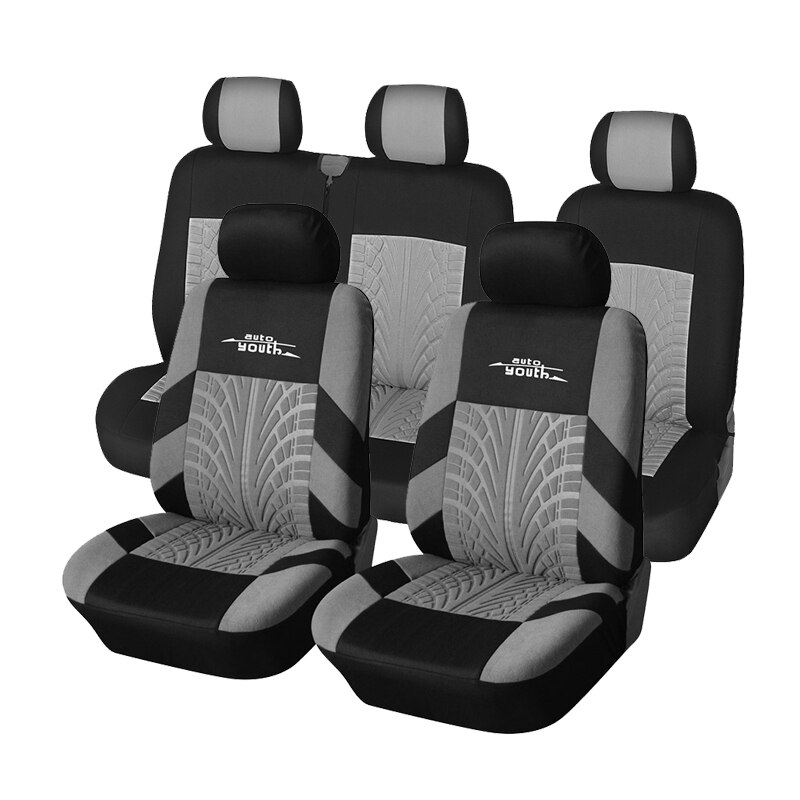 Universele Seats Covers Covers Auto Interieur Geschikt Voor Twee Rijen Zitplaatsen (Dubbele Voorstoelen En 2 + 1 Zetels)