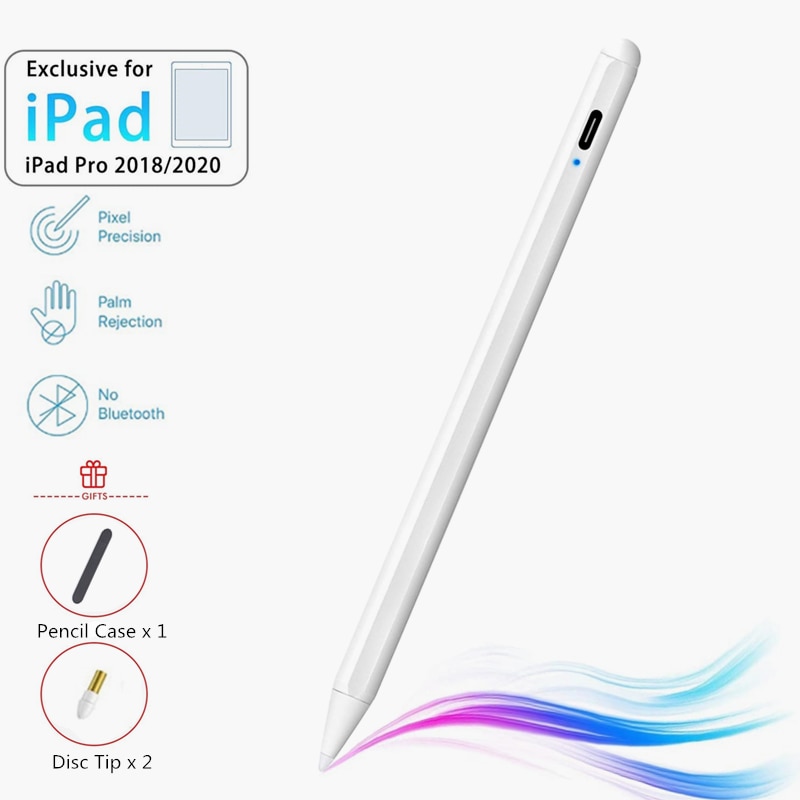 Voor Ipad Potlood Met Palm Afwijzing Actieve Stylus Pen Voor Ipad Pro 11 12.9 6th 7th Gen mini 5 Voor Apple Potlood 2