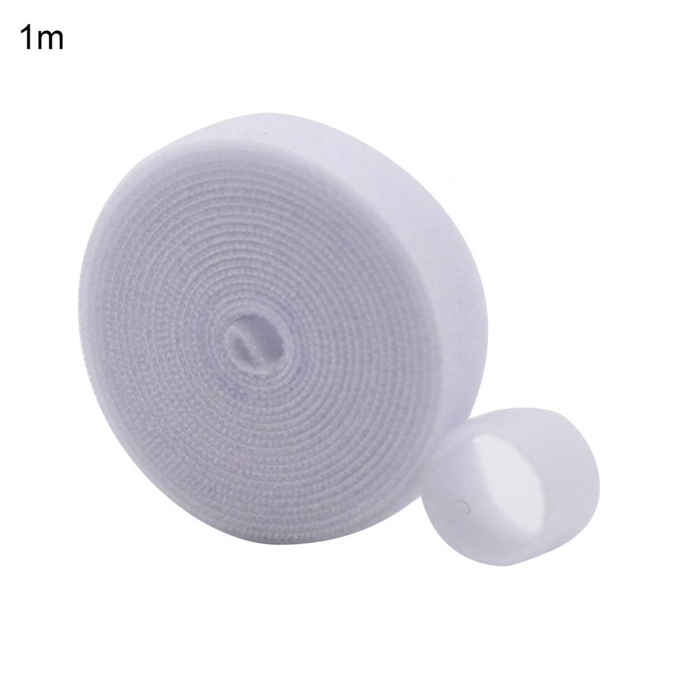 1 Roll Cuttable Ribbon Strap Multi-use Nylon Twist Strap Portable Tie Strap Ribbon Practical Line Organizer for Garden: 5m / White