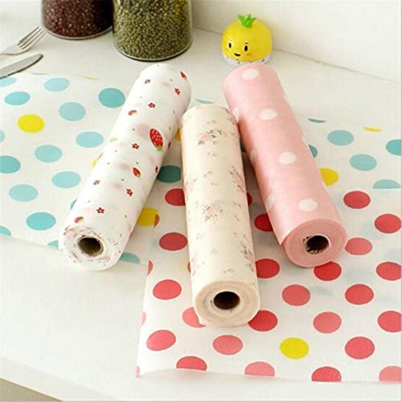 5 Rolls 30X300cm Drawer Pads Refrigerator Pad Wardrobe Mat Antifouling Moistureproof Pad Refrigerator Waterproof Mats