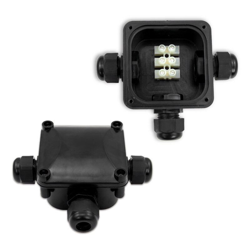 Newest Multifunction Waterproof Junction Box IP68 With 3 Cable Connections 230V For Outdoor Electrical Cable Wire Connector