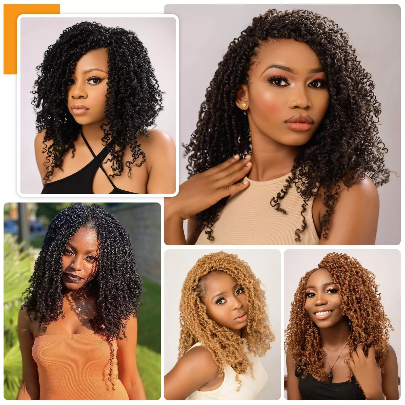 Yanky Twist Croceht Hair Synthetic Spring Twist Hair Bohemian Pre-Looped Passion Twist Crochet Braids Extensions