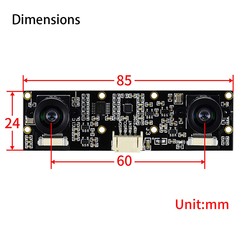 8MP IMX219-83 Stereo Verrekijker Camera Module Voor Jetson Nano Developer Kit B01 Raspberry Pi CM3/CM3 + Voor Ai vision Toepassingen