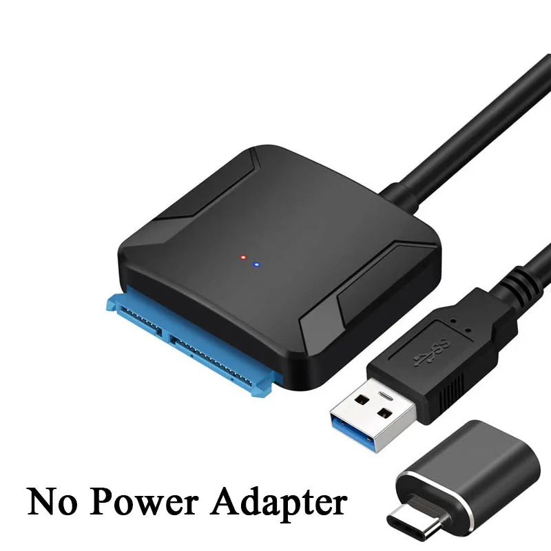 USB 3.0 naar SATA Adapter Kabel voor 3.5/2.5 Inch SSD HDD SATA III Harde Schijf Schijf Ondersteuning UASP Compatibel met USB 1.1/2.0/3.0: GRIJS