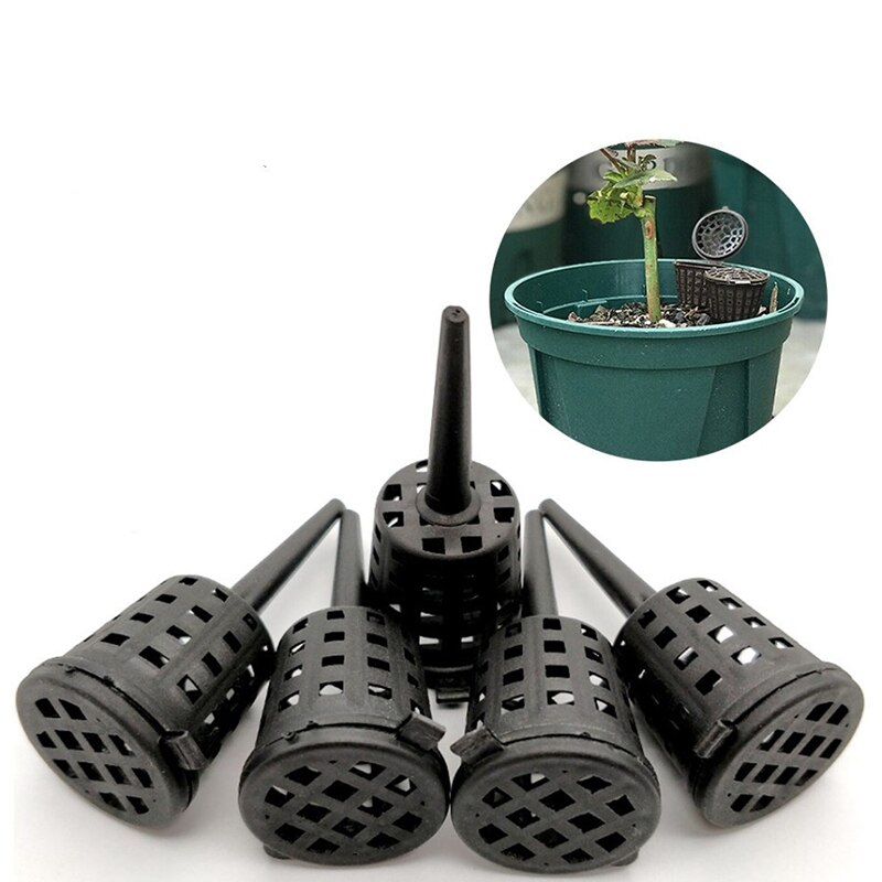 100 Pcs Park Agriculture Orchid Portable Cultivate Nursery Pots Slow Release Fertilizer Baskets with Lid Plant Aquarium