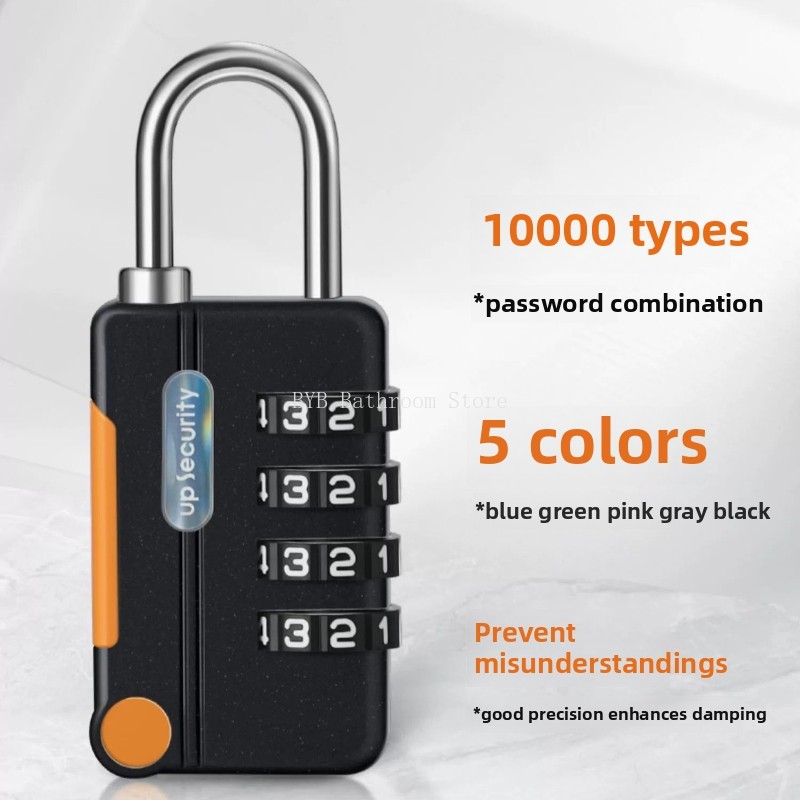 Concept Color 4 Digit Combination Lock Anti-theft Safely Code Lock Travel Luggage Suitcase Lockers Zinc Alloy Padlock
