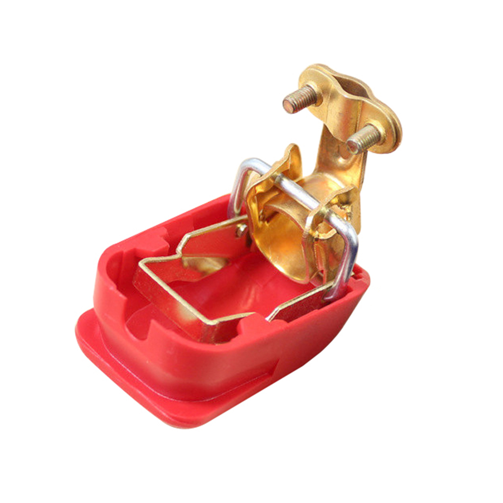 A Pair Car Battery Terminals Positive & Negative Release Lift Off Connector Clamps Car Battery Terminals Car Charging Accessorie: Red