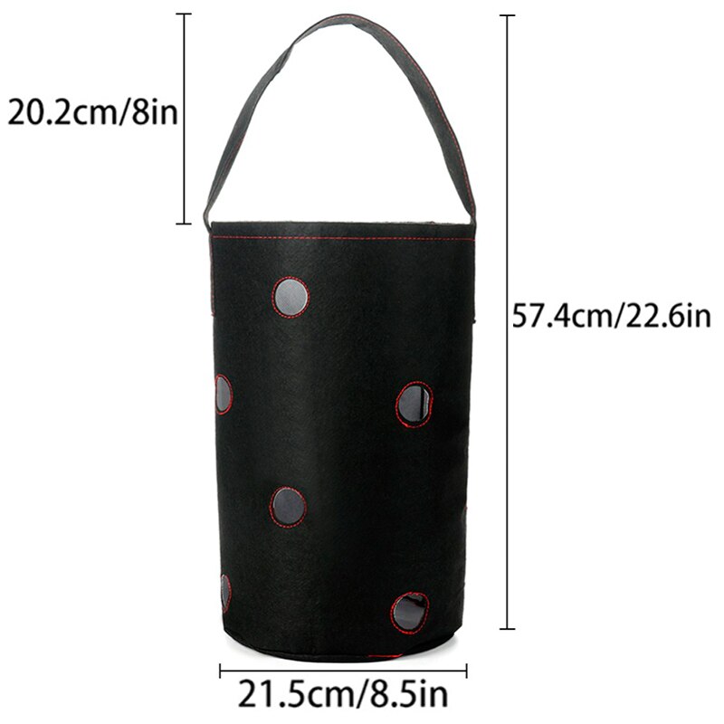 Vilt Opknoping Tuin Boerderij Thuis Planten Grow Bag Thuis Aardbei Bloem Groente Bloem Aardappel Planten Planter Bag Hand Mand