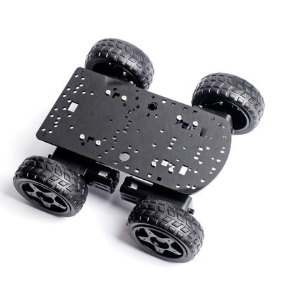Raspberry Pi-Kit de chasis para coche, dispositivo inteligente ultrasónico para evitar obstáculos, para coche: Black