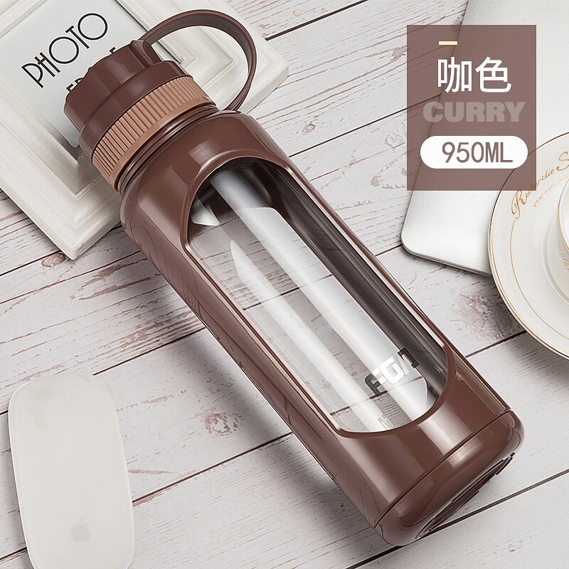 Herbruikbare Glas Water Fles Siliconen Mouw Liefde Eiland Water Drinken Fles Zetgroep Custom Borraccia Huis Decoratie JJ60WB: style2