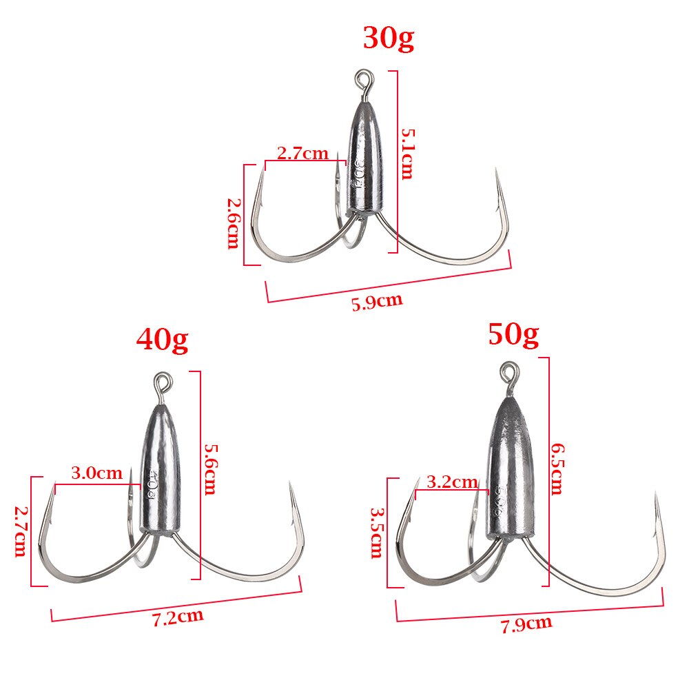 1Pcs Geslepen Sterke Grote Vissen Dreggen Met Lood Sinker Gewicht Vishaak Visgerei Gereedschappen Accessoires