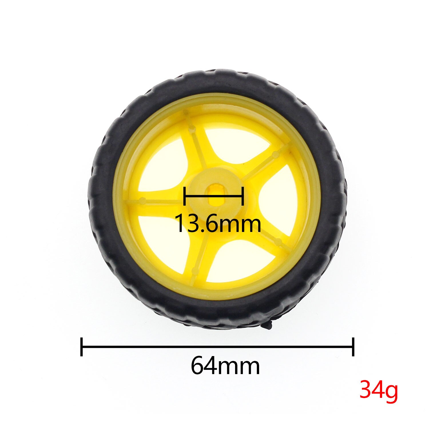TT Motor 130 Smart Car Robot Gear Motor for arduino DIY Kit Wheels Smart Car Chassis Motor Robot Remote Control: wheel