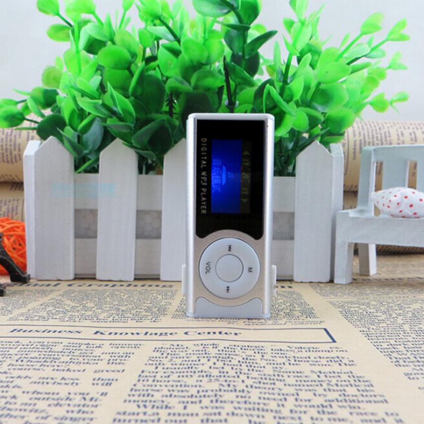 El mejor precio, Mini reproductor multimedia MP3 de pantalla LCD brillante con Clip USB, compatible con microSD de 16GB