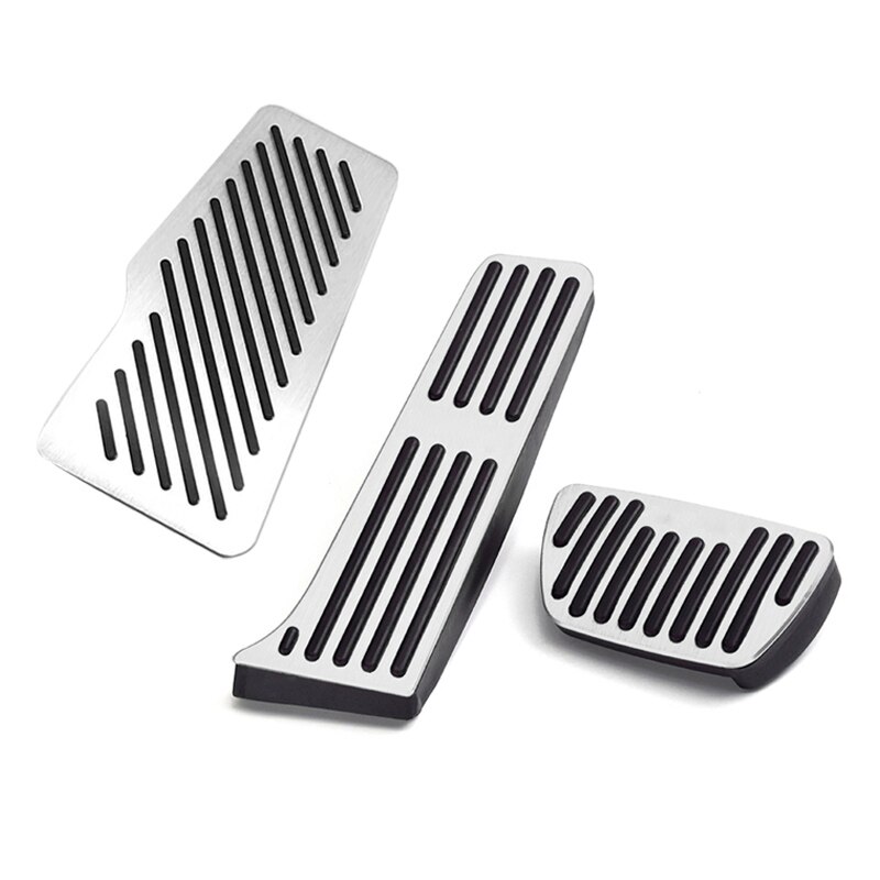 Auto Gaspedaal Gas Rem Voetsteun Pedalen Non Slip Pad Cover Case At Voor Toyota Camry 2006 Accessoires: 2018-2020 Silver3pcs