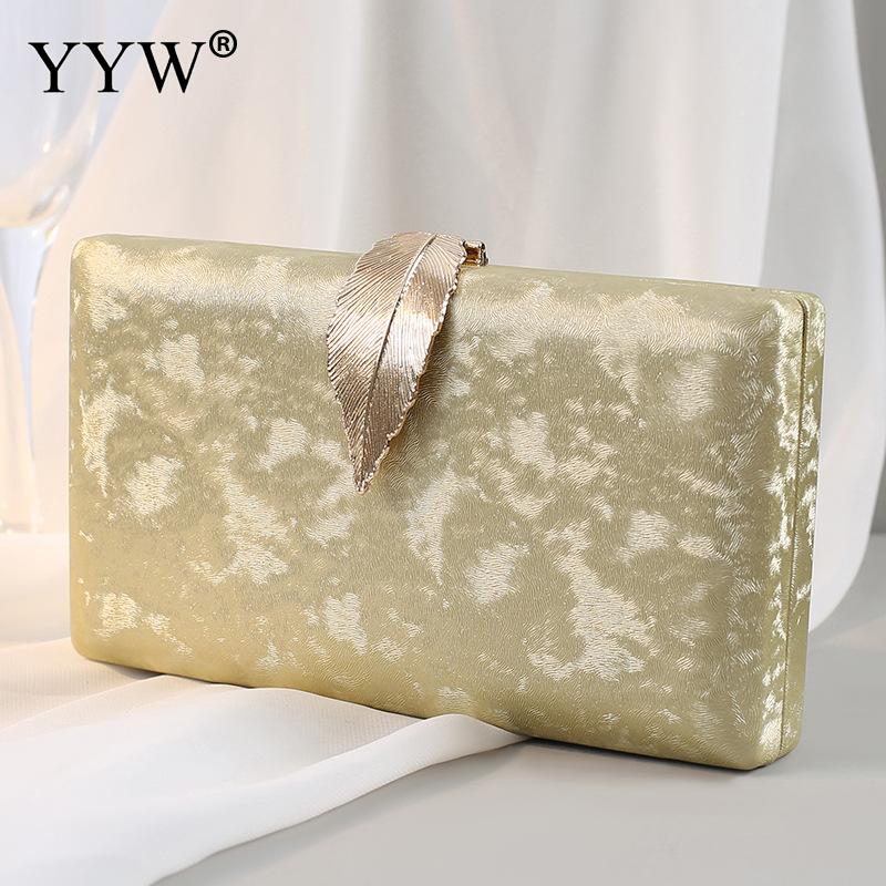 Clutch Bag Christmas Evening Bags For Women Chain Shoulder Bag Female Party Wedding Clutches Purse sac a main: gold