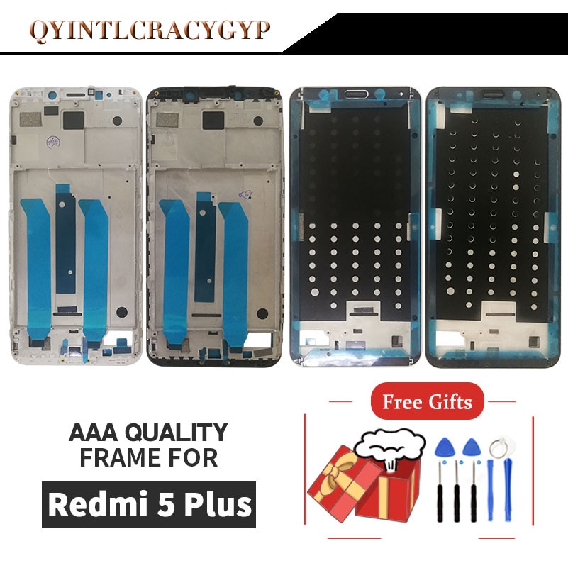 Medio portafoto per Xiaomi Redmi 5 Più Il Medio Telaio di Copertura Anteriore per Redmi 5 Più cornice Alloggiamento