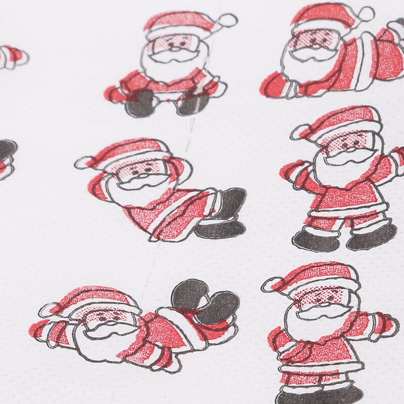 Tissue Roll Xmas Decor Rolling Paper Santa Merry Christmas Patterns Toilet Paper Home Bath Living Room Toilet Paper
