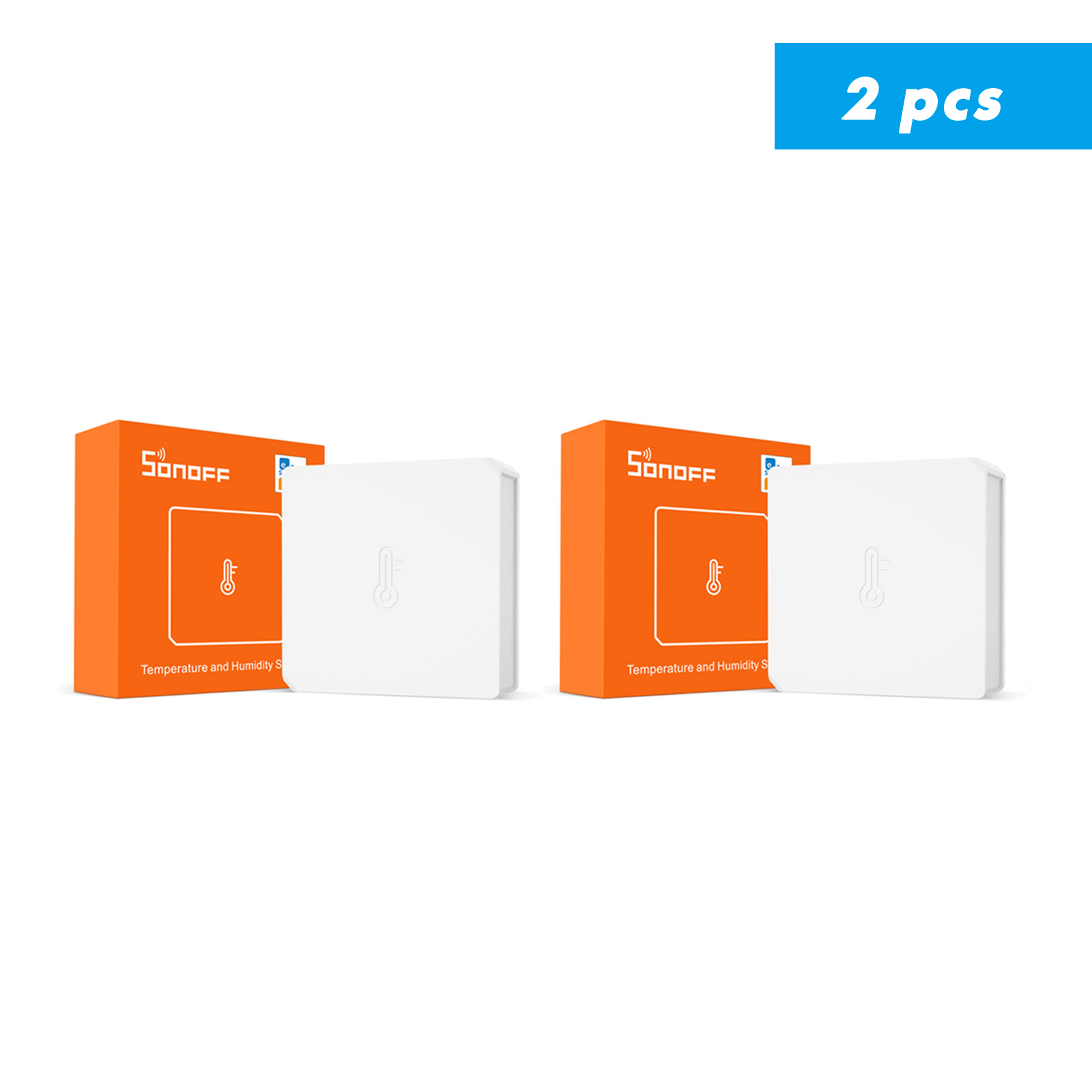 SONOFF SNZB 02 Zigbee Temperature Humidify Sensor Monitor, Work with SONOFF Zigbee Bridge, Home Assistant Via Zigbee2mqtt: SNZB02-2pcs