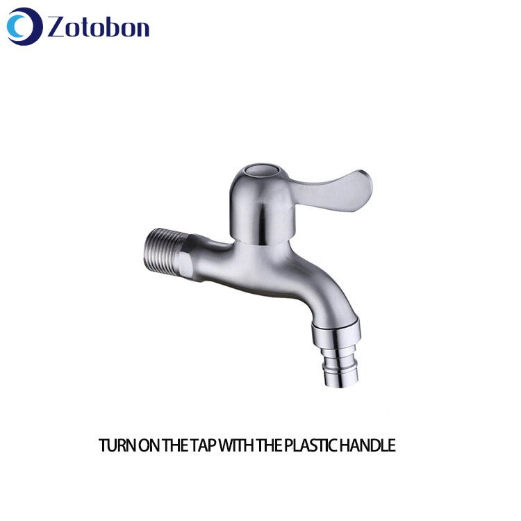 ZOTOBON Convenient Washing Machine Faucet Brass Tap Chrome Plated Water Outlet Kitchen Bathroom Bidet Faucet Fast on Faucets M11