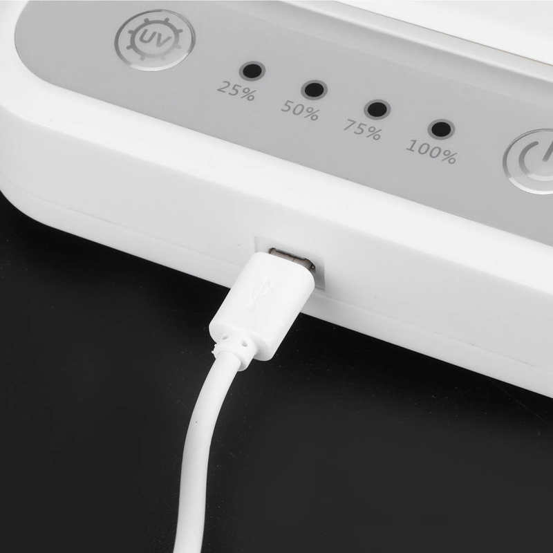 Storage Box acrylic organizer Mobile Phone Cleaner Box Toothbrush UVC Cleaning Machine Lamp USB Charging DC5V bread box remote