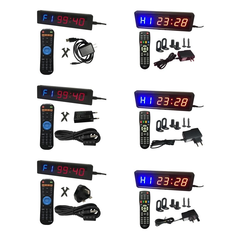 Gym Timer Stopwatch with Remote for Gym Fitness Training Ideal Interval Timer 35ED