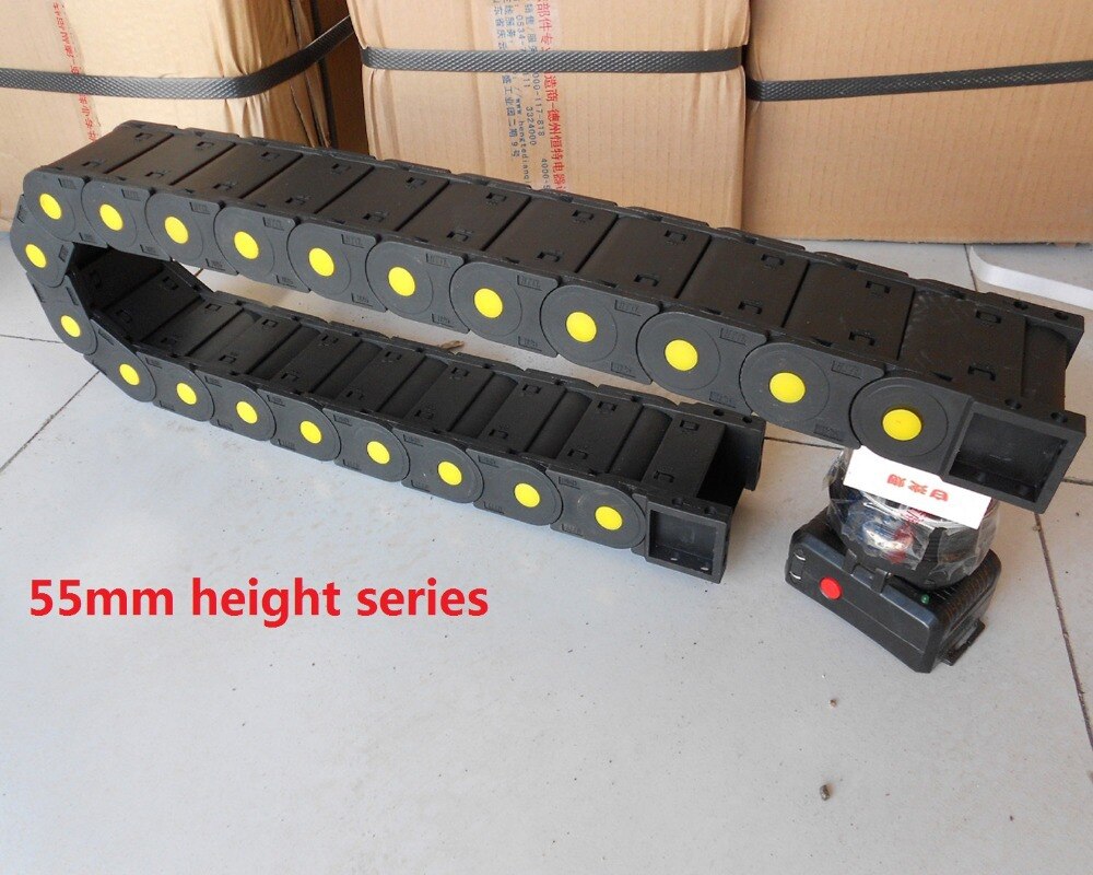 Reinforced Nylon drag cable carrier drag chain for CNC Router