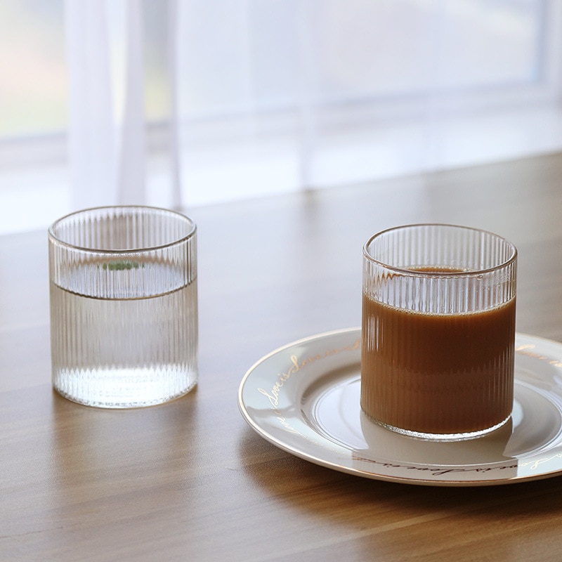 Drinking glasses Ripple Whiskey Glass Japanese Handmade Ice Coffee Juice Water Cup