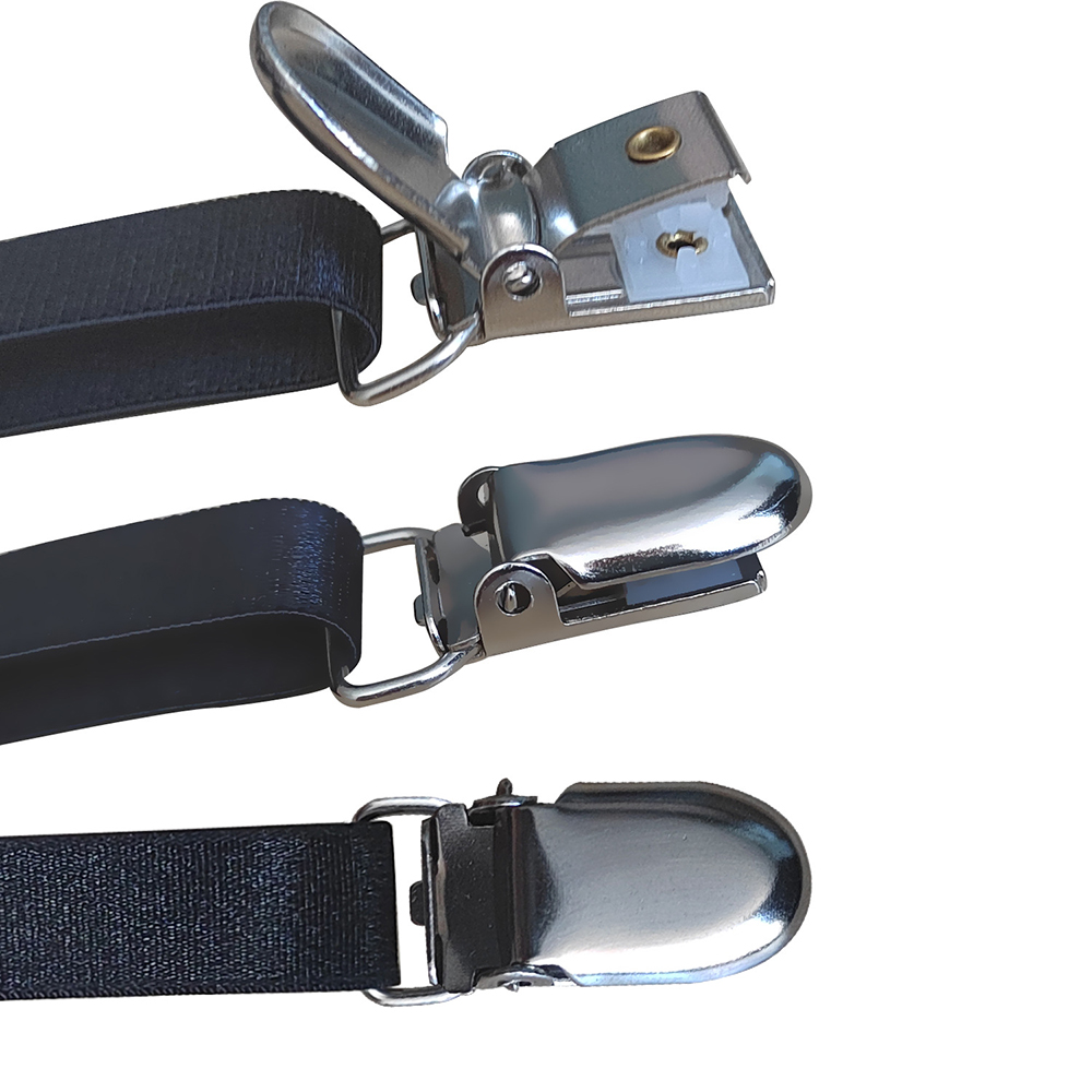 Camicia da uomo Soggiorno Giarrettiere Cintura Cinghie elastiche regolabili per porta camicia Mantieni la camicia nascosta in camicia antiscivolo tucker Bretelle per le gambe